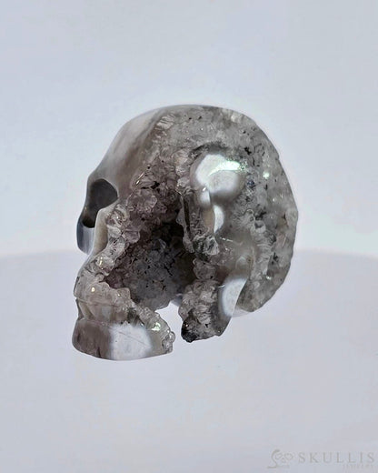 Gem Skull Of Ocean Jasper Carved Realistic Tiny Gemstone