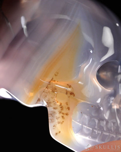 Hollow Essence - Gem Skull Pendant Necklace of Agate Carved Hollow Skull - Y9500449 - Skull Pendants