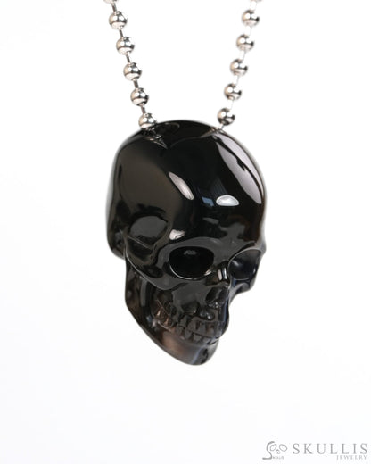 Hollow Essence - Gem Skull Pendant Necklace of Agate Carved Hollow Skull - Y9900324 - Skull Pendants