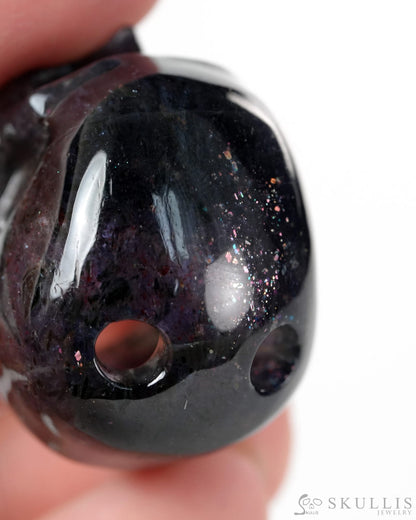 Hollow Essence - Gem Skull Pendant Necklace of Iolite Carved Hollow Skull - Y9900419 - Skull Pendants