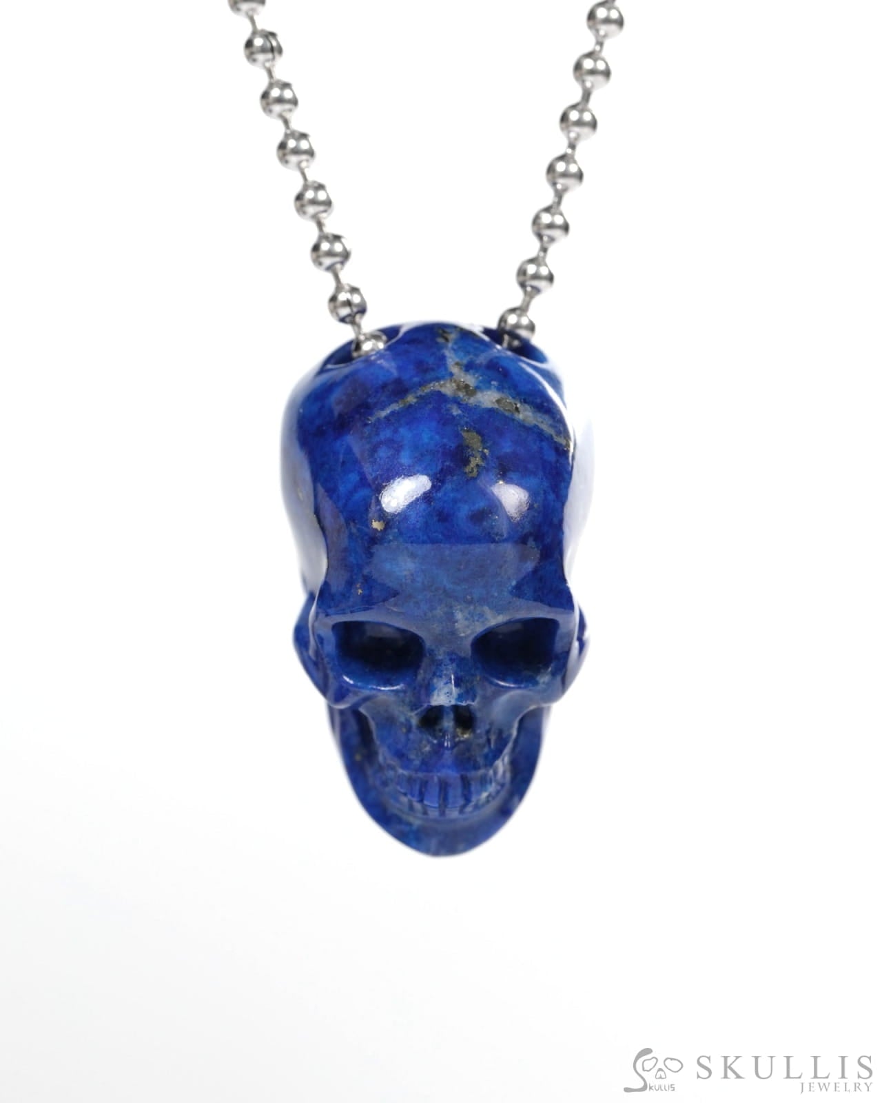 Hollow Essence - Gem Skull Pendant Necklace of Gold Tiger’s Eye Carved Hollow Skull - Y9900351 - Skull Pendants
