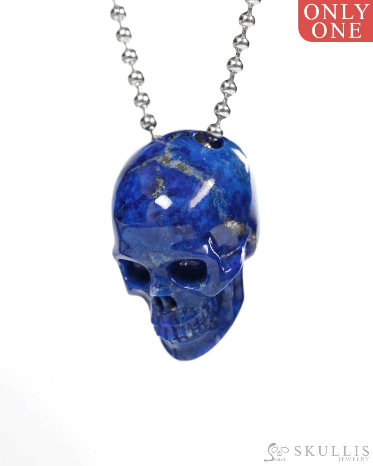Hollow Essence - Gem Skull Pendant Necklace of Gold Tiger’s Eye Carved Hollow Skull - Y9900351 - Skull Pendants