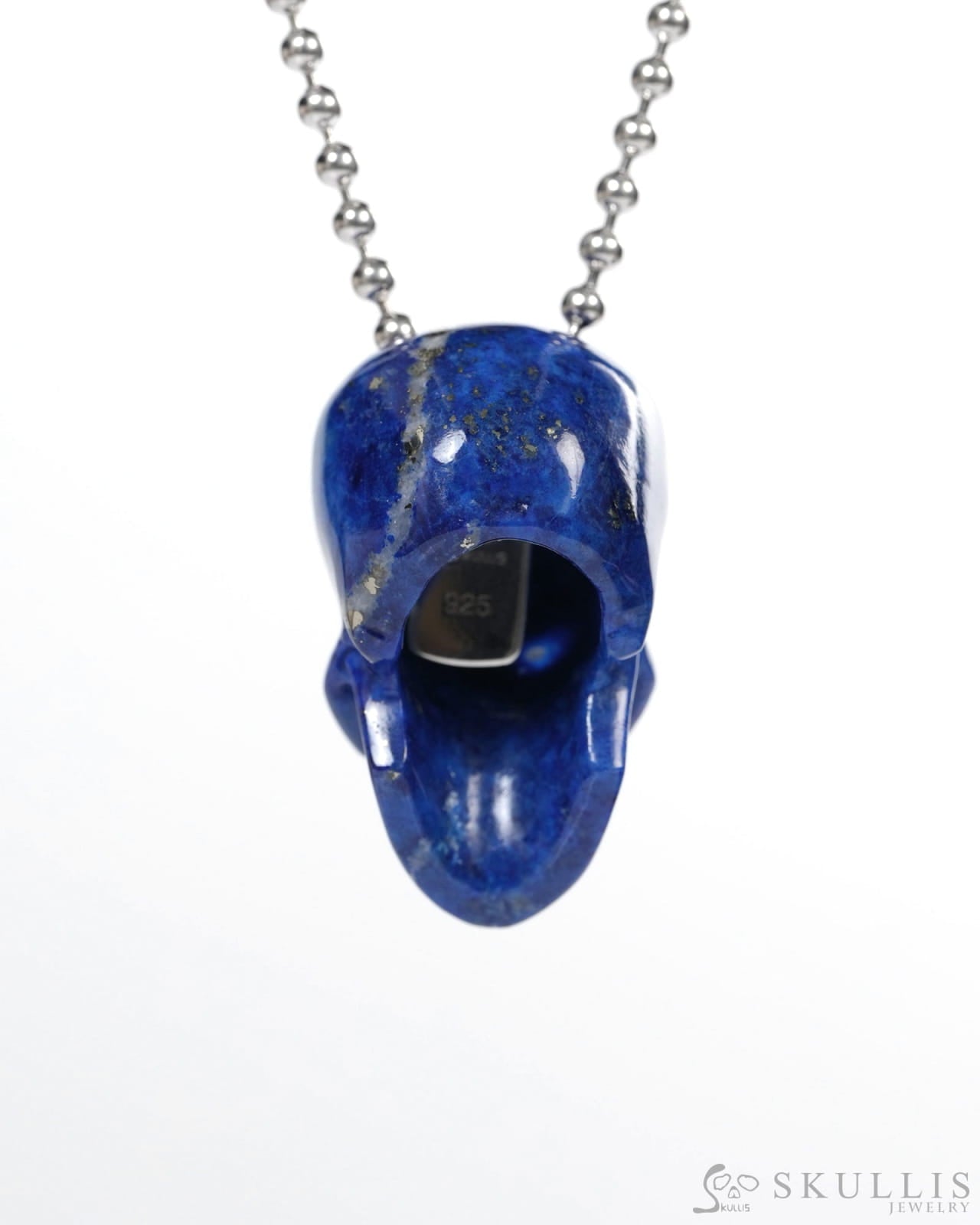 Hollow Essence - Gem Skull Pendant Necklace of Gold Tiger’s Eye Carved Hollow Skull - Y9900351 - Skull Pendants