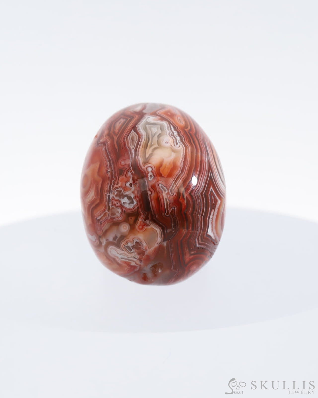 Gem Skull Of Carnelian Carved Realistic Tiny Gemstone