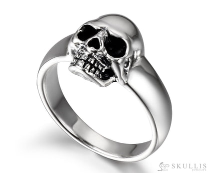 Gem Skull Ring Of Pinky Ring Carved Skull In Mini 925 Sterling Silver 5 Skull Rings