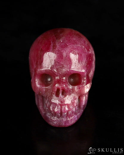 Gem Skull Of Ruby Carved Realistic Tiny Gemstone