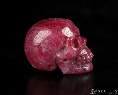 Gem Skull Of Ruby Carved Realistic Tiny Gemstone