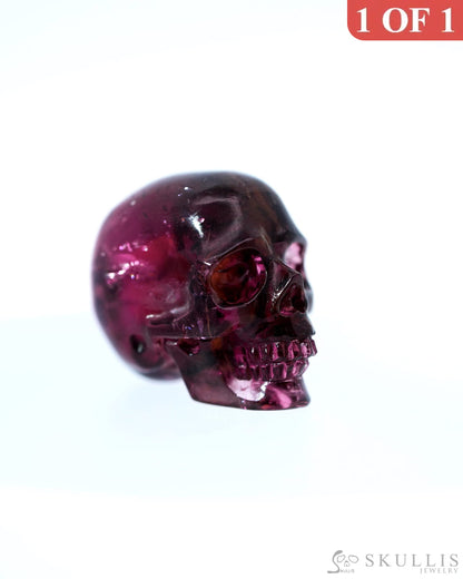 0.7’’ Xxx Carved Gem Skull Skullis Realistic - 0800010 Tiny Gemstone