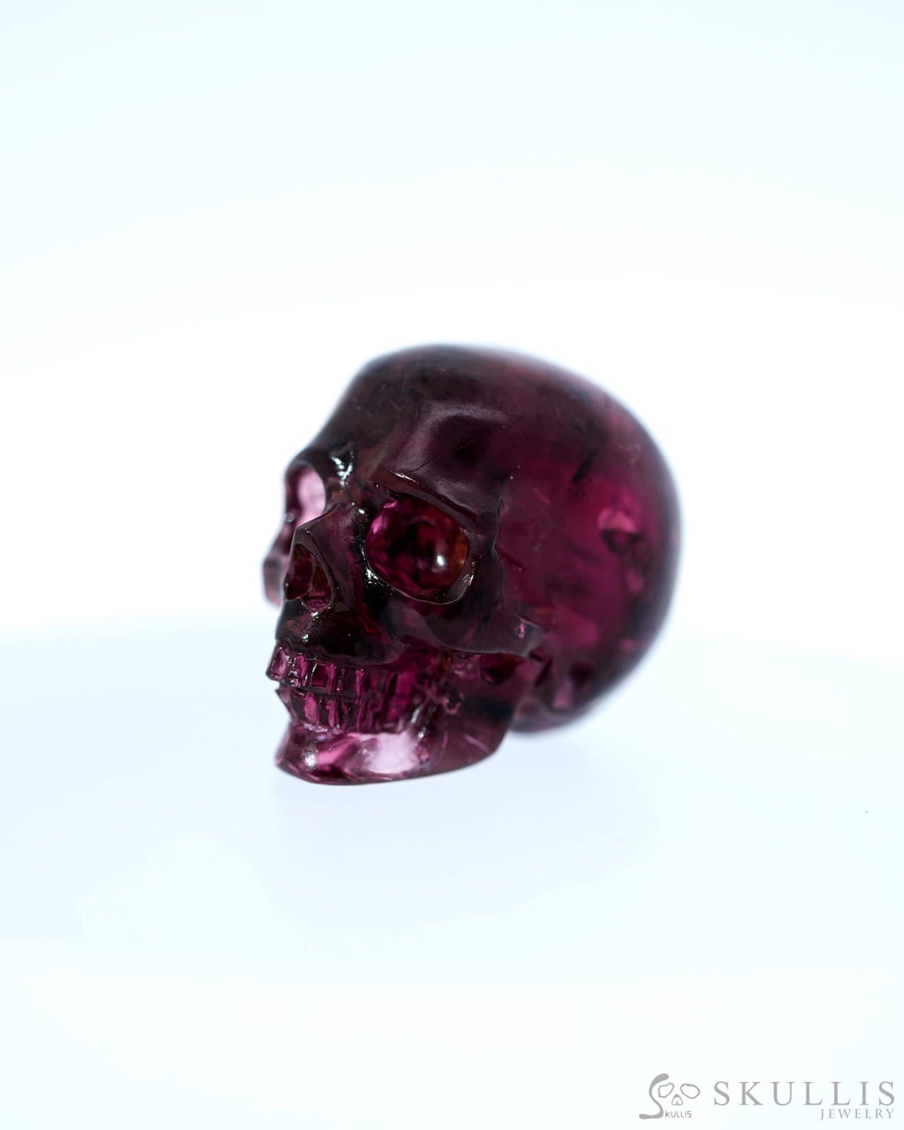 0.7’’ Xxx Carved Gem Skull Skullis Realistic - 0800010 Tiny Gemstone