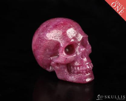 Gem Skull Of Ruby Carved Realistic Tiny Gemstone