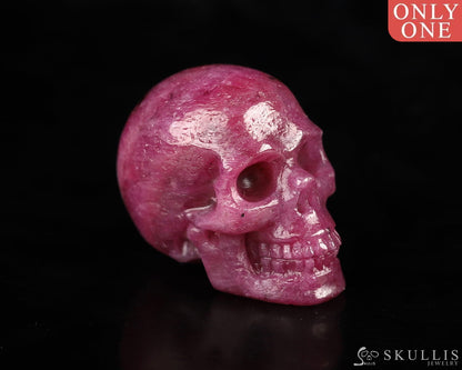 Gem Skull Of Ruby Carved Realistic Tiny Gemstone