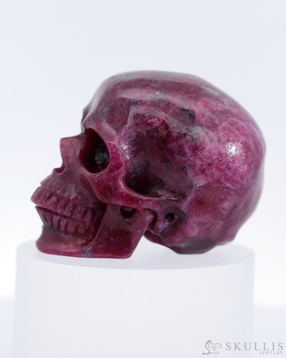 Gem Skull Of Ruby Carved Super Realistic Tiny Gemstone