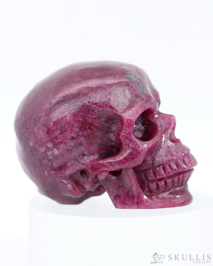 Gem Skull Of Ruby Carved Super Realistic Tiny Gemstone