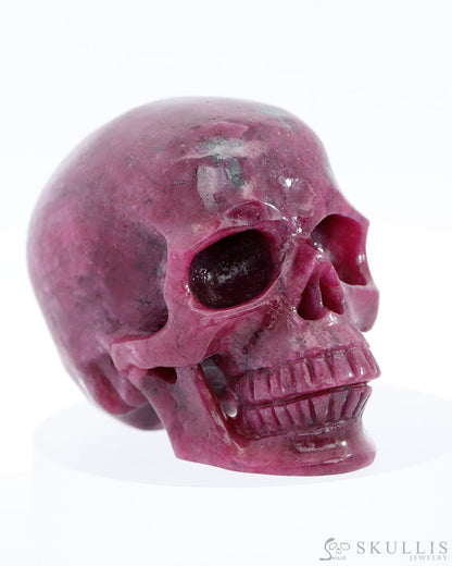 Gem Skull Of Ruby Carved Super Realistic Tiny Gemstone