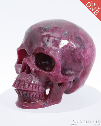 Gem Skull Of Ruby Carved Super Realistic Tiny Gemstone