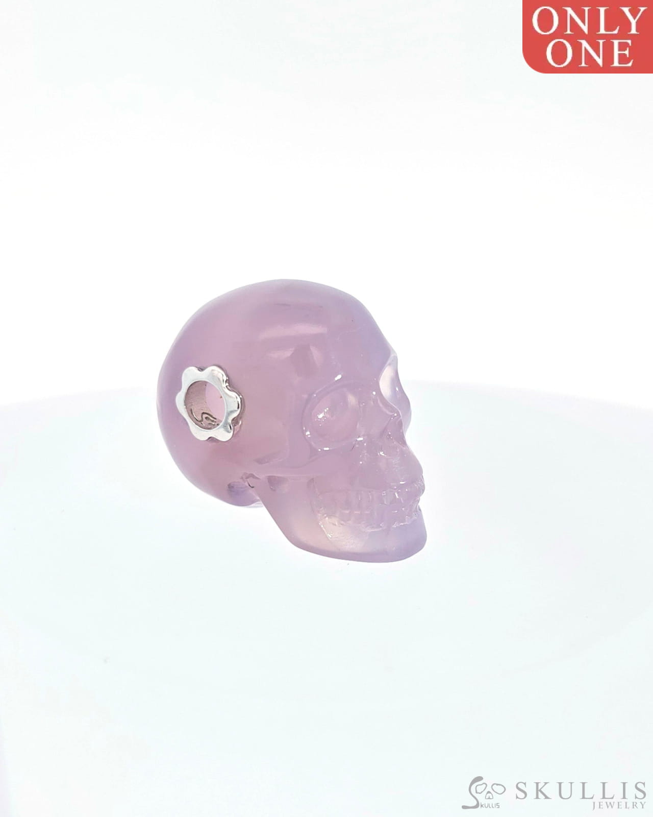 Skullis Signature Agate Gem Skull Pendant Or Necklace Hand Carved Sterling Silver.925 Chain For