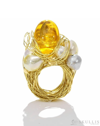 Gem Skull Ring Of Quartz Rock Crystal Carved Skull Skull Rings