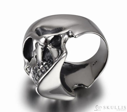 The Master - Oxidized & 925 Sterling Silver Skull Ring for Women & Men - Skull Rings