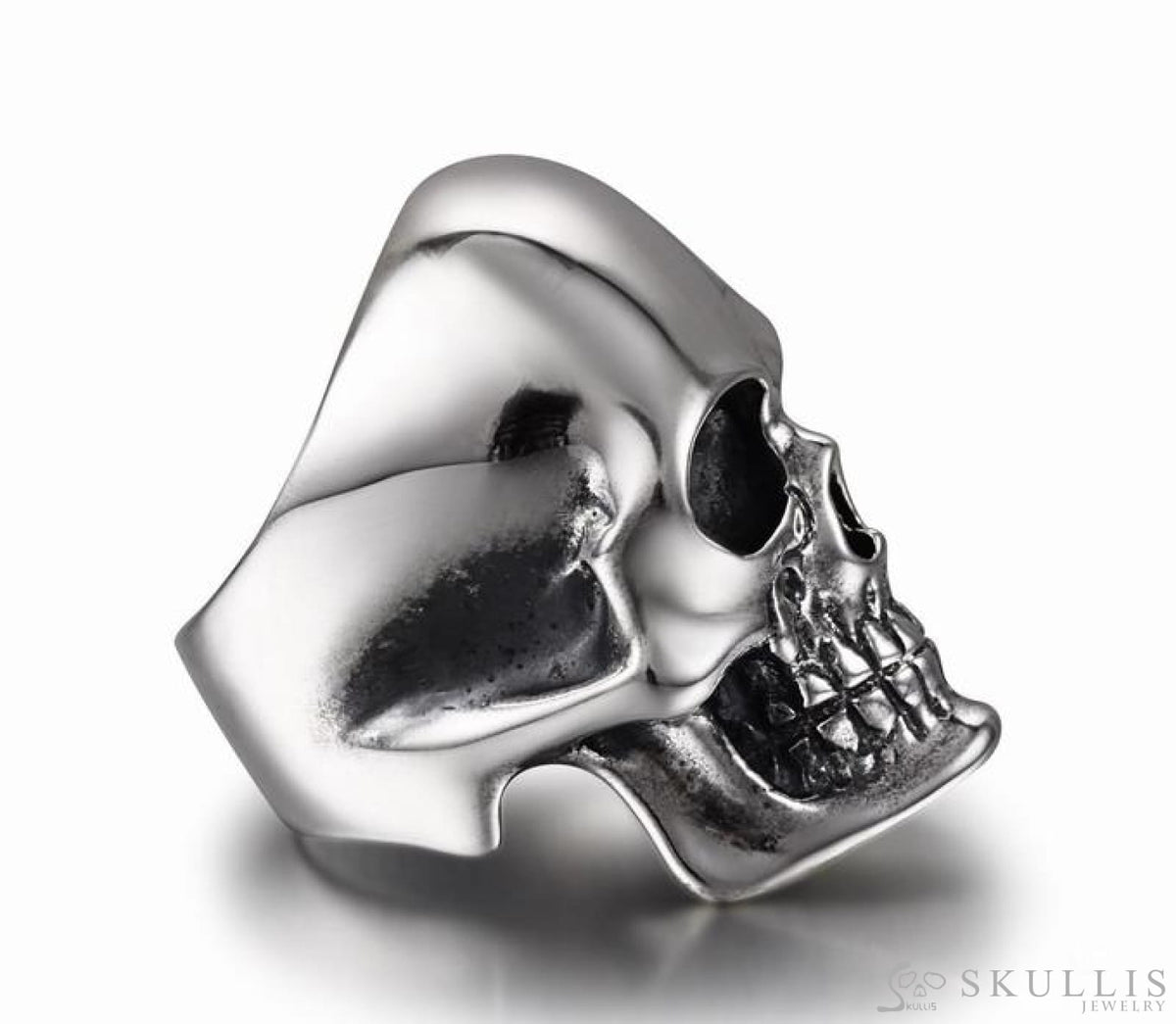 The Master - Oxidized & 925 Sterling Silver Skull Ring for Women & Men - Skull Rings