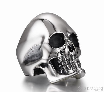The Master - Oxidized & 925 Sterling Silver Skull Ring for Women & Men - Skull Rings